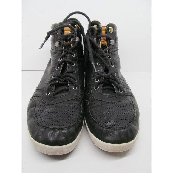 UGG Australia  Black Leather Ankle Boots Mens Size US 11   Vibram Soles VGC main image 12